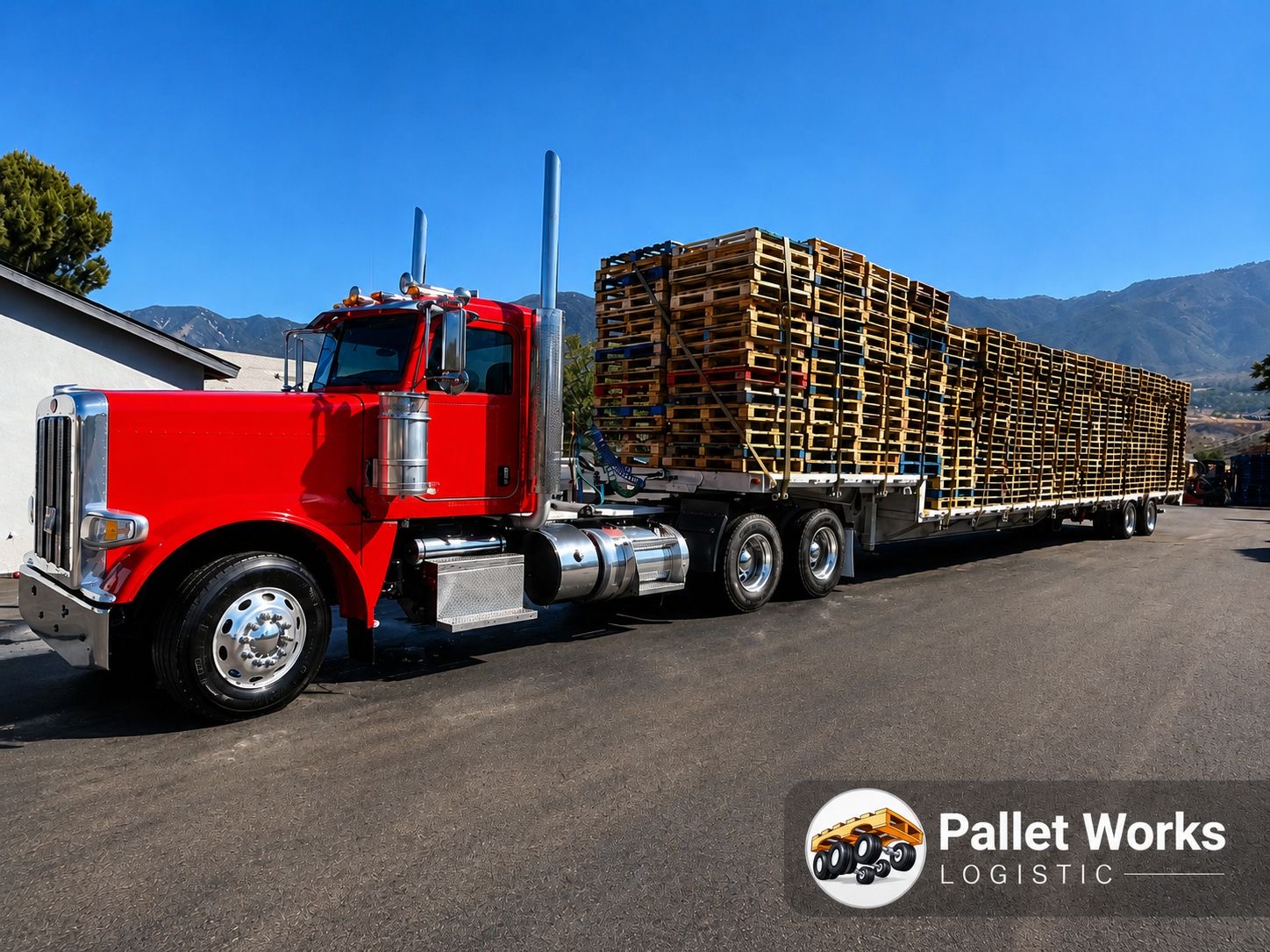 Delivery truck on the road